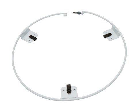 Mud Cover Ring - Expander Mounting Ring - Bolt-On / Quick Release Hardware - Steel - White - Each