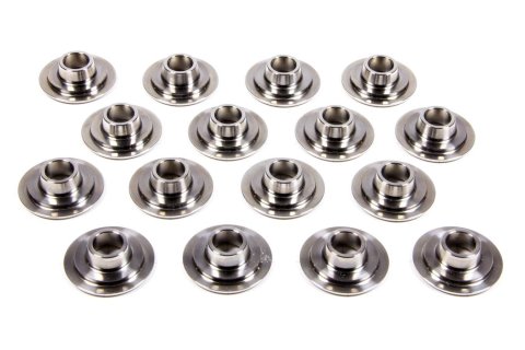 Valve Spring Retainer - Super 7 Degree - 1.140 in / 0.745 in OD Steps - Dual Spring - Titanium - Set of 16