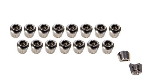 Valve Lock - Shoulder Lock - Super 7 Degree - 5/16 in Valve Stem - 0.050 in More Height - Machined - Titanium - Natural - Set of 16