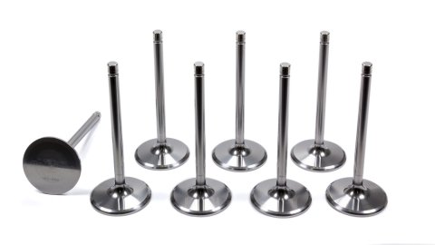 Intake Valve - 2.080 in Head - 11/32 in Valve Stem - 5.040 in Long - Titanium - Small Block Chevy / Ford - Set of 8