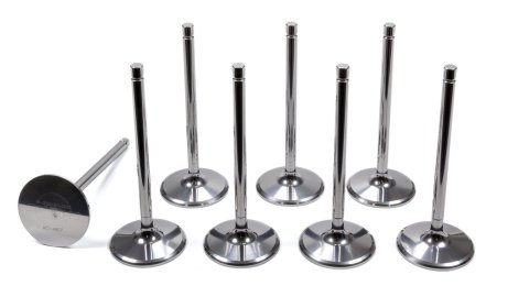Intake Valve - 2.150 in Head - 11/32 in Valve Stem - 5.540 in Long - Titanium - Small Block Chevy - Set of 8