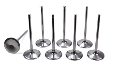 Intake Valve - 2.180 in Head - 5/16 in Valve Stem - 5.640 in Long - Titanium - Small Block Chevy - Set of 8