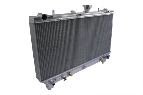 Radiator - Direct Fit - 31 in W x 19 in H x 3.25 in D - Single Pass - Driver Side Inlet - Passenger Side Outlet - Automatic Transmission - Aluminum - Natural - Chevy Camaro 2002-15 - Each