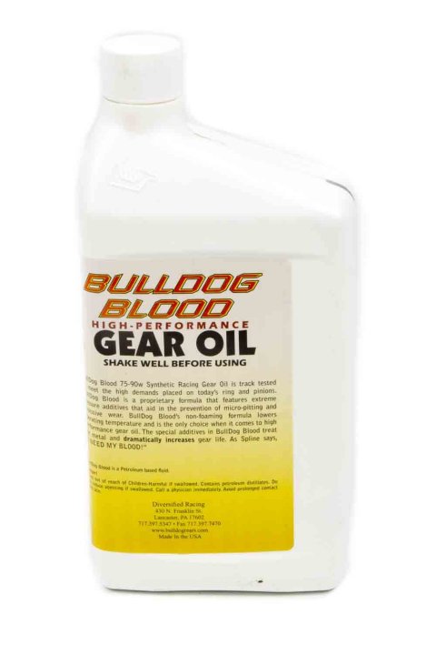 Gear Oil - Bulldog Blood - 75W90 - Synthetic - 1 qt Bottle - Each
