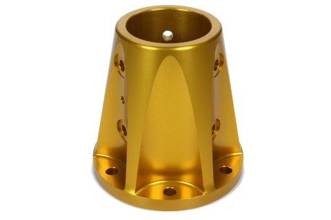 Tube Base - EZ Series - Aluminum - Gold Anodized Each