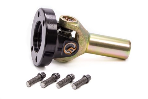 U-Joint Assembly - 2K11 H.D. - 16 Spline to 4-Bolt Flange - Gladiator U-Joint - Aluminum / Steel - Zinc / Black Anodized - Small Block Chevy / Mopar - Each
