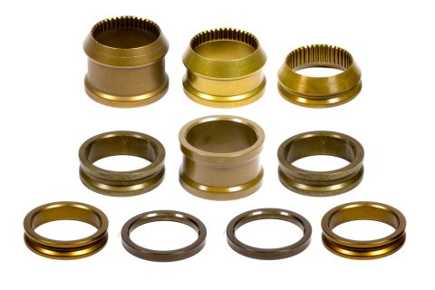 Axle Spacer Kit - Two 0.375 / Two 0.750 / Two 1.000 / One 2.000 in Straight - One 1.250 / One 2.000 / One 2.500 in Tapered / 42 Splined - Magnesium - Natural - DMI Sprint Axle - Kit