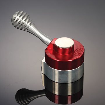 Wing Valve - Hydraulic Adjustment - Silver / Red Anodized - Sprint Car - Each