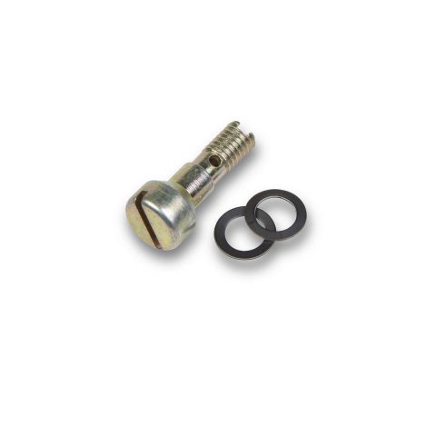 Squirter Screws - Hollow - Slot Head Design - Steel - Cadmium - 0.040 and Larger Nozzle - Demon Carburetors - Each
