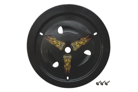 Mud Cover - Ultimate Real - Bolt-On - Hardware Included - Vented - Cover Only - Plastic - Black - 15 in Wheels - Each