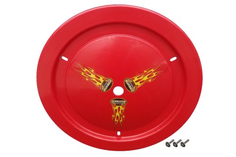 Mud Cover - Ultimate - Bolt-On - Hardware Included - Cover Only - Plastic - Red - 15 in Wheels - Each