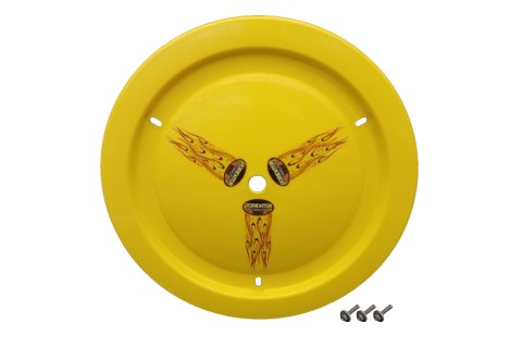 Mud Cover - Ultimate - Bolt-On - Hardware Included - Cover Only - Plastic - Yellow - 15 in Wheels - Each