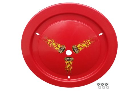 Mud Cover - Ultimate - Quick Turn Fastener - Hardware Included - Cover Only - Plastic - Red - 15 in Wheels - Each