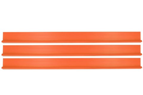 Rocker Panel - 78 in Long - Plastic - Fluorescent Orange - Set of 3
