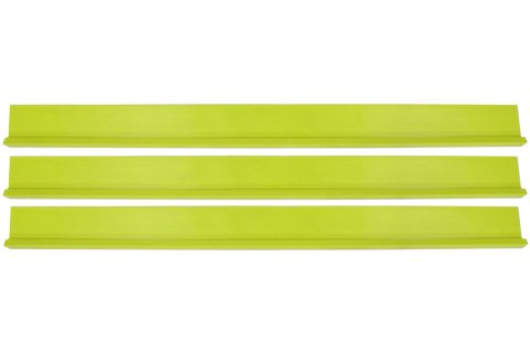 Rocker Panel - 78 in Long - Plastic - Fluorescent Yellow - Set of 3