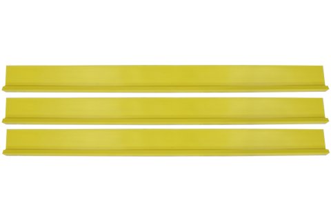 Rocker Panel - 78 in Long - Plastic - Yellow - Set of 3