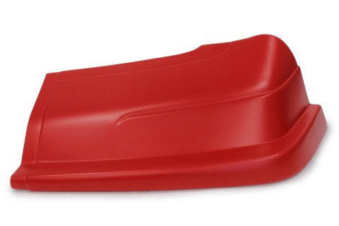 Nose - Dominator - Driver Side - Plastic - Red - Dirt Late Model - Each