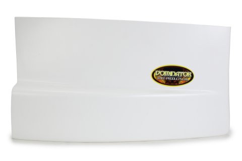 Fender Extension - Dominator - Driver Side - Molded Plastic - White - Dirt Late Model - Each