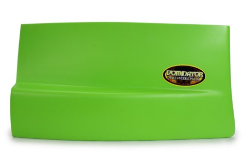 Fender Extension - Dominator - Driver Side - Molded Plastic - Xtreme Green - Dirt Late Model - Each