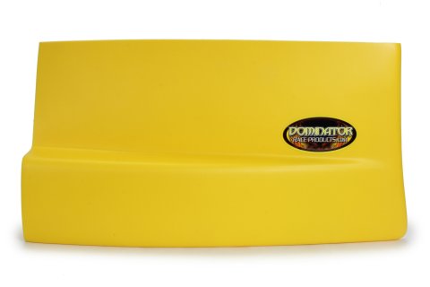 Fender Extension - Dominator - Driver Side - Molded Plastic - Yellow - Dirt Late Model - Each