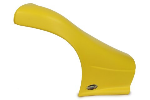 Fender - Dominator - Passenger Side - Plastic - Yellow - Dirt Late Model - Each