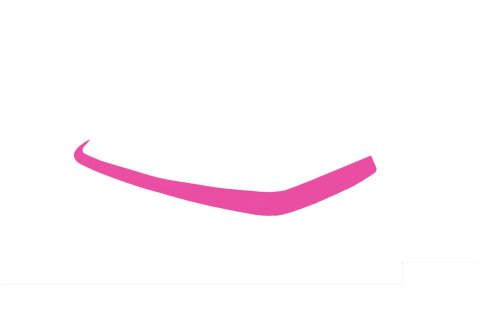 Air Valance - 3 Piece - Plastic - Pink - Dirt Late Model - Kit