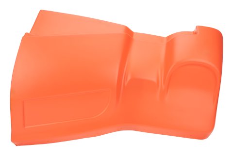Nose - SS Killer Z - Driver Side - Upper - Plastic - Fluorescent Orange - Street Stock - Each