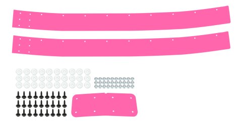 Air Valance - 2-Piece - Plastic - Pink - Street Stock - Kit