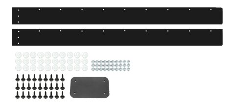 Air Valance - 2-Piece - Plastic - Black - Street Stock - Kit