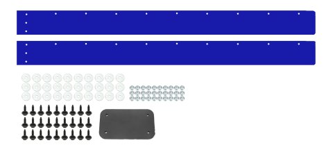 Air Valance - 2-Piece - Plastic - Blue - Street Stock - Kit