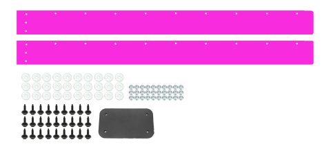 Air Valance - 2-Piece - Plastic - Pink - Street Stock - Kit