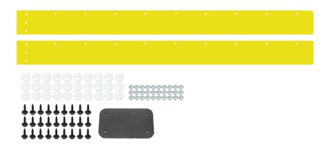 Air Valance - 2-Piece - Plastic - Yellow - Street Stock - Kit