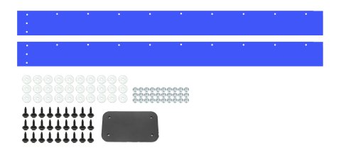 Air Valance - Killer Z - 2-Piece - Plastic - Blue - GM F-Body 1981 - Kit