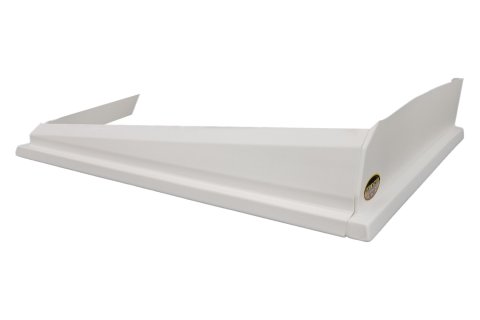 Air Valance - 3 Piece - Plastic - White - Dirt Modified - Kit