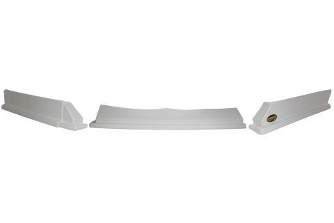 Air Valance - 3 Piece - Plastic - White - Dirt Modified - Kit