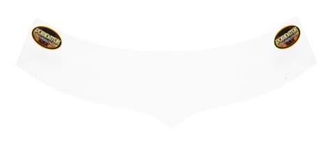 Hood Scoop Extension - 5.5 in Tall - Plastic - Clear - Predator Hood Scoops - Each