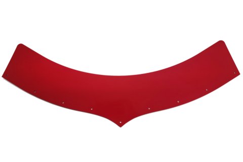 Hood Scoop Extension - 5.5 in Tall - Plastic - Red - Predator Hood Scoops - Each