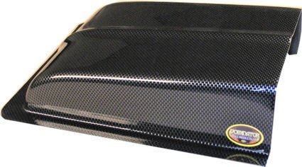 Oil Cooler Scoop - 3 in Tall - 7 in Wide - 11 in Long - Plastic - Carbon Fiber Look - Each