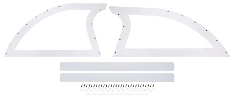 Sail Panel - Rear - Plastic - White - Dirt Late Model - Kit
