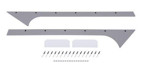 Pillar Post - Front - Plastic - Gray - Dirt Late Model - Kit