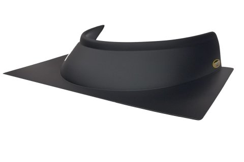 Cockpit Deflector - 4.5 in Height - 19.75 in Long x 28.25 in Wide - Plastic - Flat Black - Dirt Late Model - Each