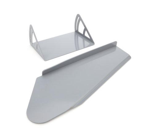 Spoiler - 12 x 8 in - Crush Panel - Plastic - Gray - Dirt Late Model - Kit