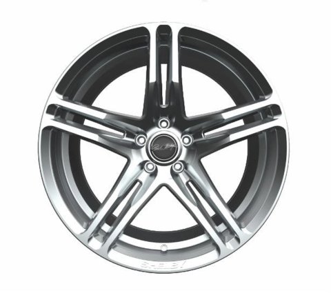 Wheel - CS14 - 20 x 9.5 in - 6.820 in Backspace - 5 x 4.50 in Bolt Pattern - Aluminum - Silver Paint - Each
