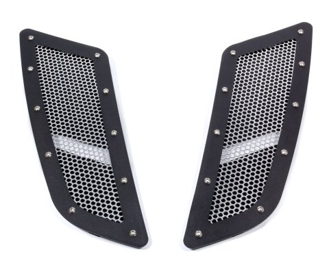Heat Extractor - Hood Mount - Bolt-On - Steel - Satin Black - Ford Mustang 2015-17 - Pair