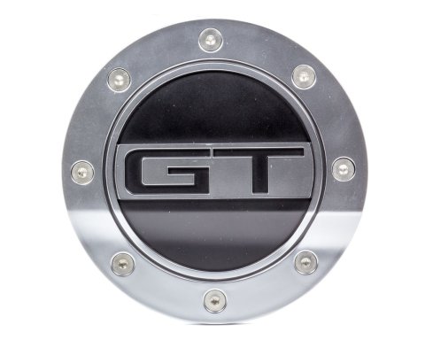 Fuel Door - GT Logo - Plastic - Silver / Black - Ford Mustang 2015-17 - Each