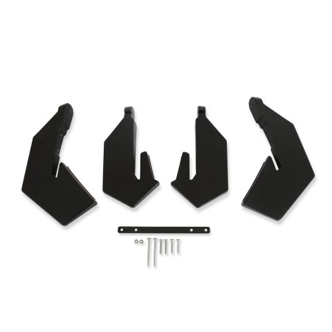 Diffuser - Rear Bumper - Bolt-On - Hardware Included - Plastic - Black Paint - Ford Mustang 2018-22 - Kit
