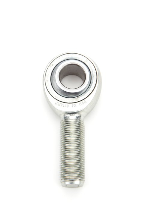 Rod End - Low Friction - Spherical - 0.625 in Bore - 5/8-18 in Left Hand Male Thread - PTFE Lined - Steel - Zinc Plated - Each