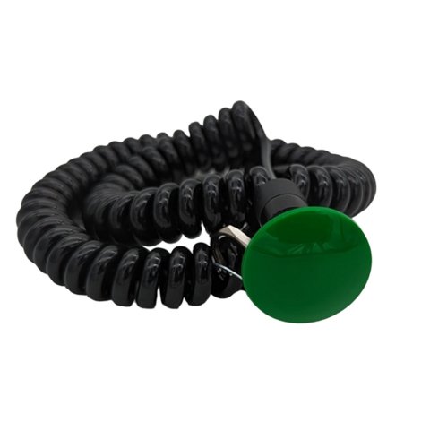 Transbrake Switch - Push - Momentary - 16 mm x 1.0 Thread - Wire Lead Terminals - Green - Each