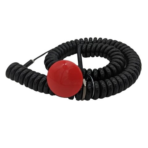Transbrake Switch - Push - Momentary - 16 mm x 1.0 Thread - Wire Lead Terminals - Red - Each