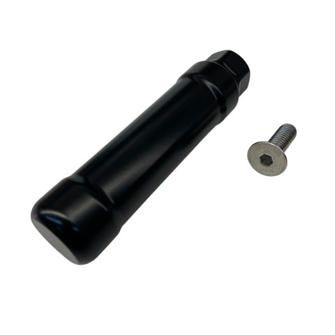 Transmission Lift Handle - 3/8-16 in Countersunk Bolts Included - Aluminum Grips - Black Powder Coat - Each